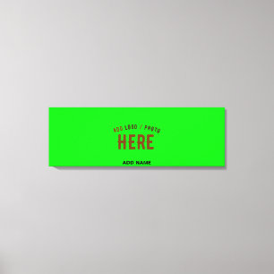 MODERNER STILVOLLER KUNSTSTOM NEON GREEN VERIFIED LEINWANDDRUCK