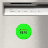MODERNER STILVOLLER KUNSTSTOM NEON GREEN VERIFIED MAGNET (In Situ (Geschirrspüler))