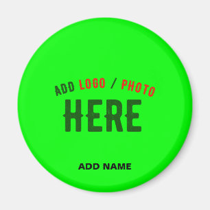 MODERNER STILVOLLER KUNSTSTOM NEON GREEN VERIFIED MAGNET