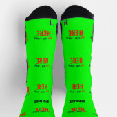 MODERNER STILVOLLER KUNSTSTOM NEON GREEN VERIFIED SOCKEN (Oben)