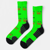 MODERNER STILVOLLER KUNSTSTOM NEON GREEN VERIFIED SOCKEN (Links)