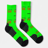 MODERNER STILVOLLER KUNSTSTOM NEON GREEN VERIFIED SOCKEN (Rechts)