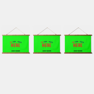 MODERNER STILVOLLER KUNSTSTOM NEON GREEN VERIFIED  WANDTEPPICH MIT HOLZRAHMEN
