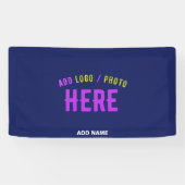 MODERNER STILVOLLER KUSTOM NAVY BLAUE VERIFIED MAR BANNER (Horizontal)