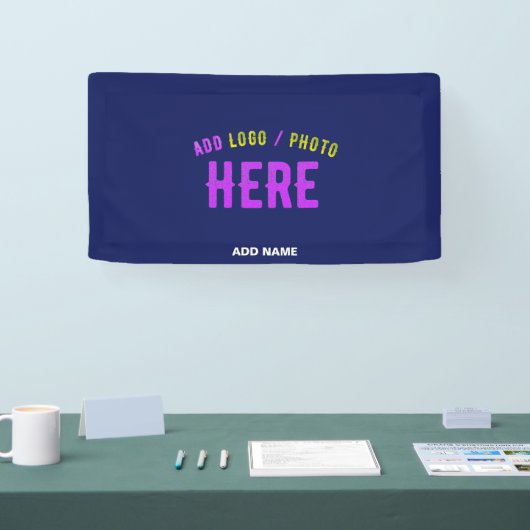 MODERNER STILVOLLER KUSTOM NAVY BLAUE VERIFIED MAR BANNER (Messe)