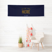 MODERNER STILVOLLER KUSTOM NAVY BLAUE VERIFIED MAR BANNER (Insitu)