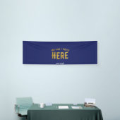 MODERNER STILVOLLER KUSTOM NAVY BLAUE VERIFIED MAR BANNER (Messeveranstaltung)