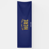 MODERNER STILVOLLER KUSTOM NAVY BLAUE VERIFIED MAR BANNER (Vertikal)