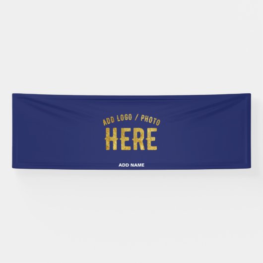 MODERNER STILVOLLER KUSTOM NAVY BLAUE VERIFIED MAR BANNER (Horizontal)