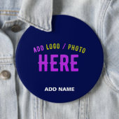 MODERNER STILVOLLER KUSTOM NAVY BLAUE VERIFIED MAR BUTTON (Beispiel)