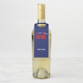 MODERNER STILVOLLER KUSTOM NAVY BLAUE VERIFIED MAR FLASCHENANHÄNGER (Auf Flasche)