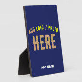 MODERNER STILVOLLER KUSTOM NAVY BLAUE VERIFIED MAR FOTOPLATTE (Seite)