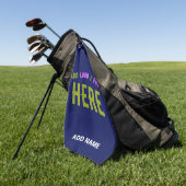 MODERNER STILVOLLER KUSTOM NAVY BLAUE VERIFIED MAR GOLFHANDTUCH (Gras)