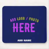 MODERNER STILVOLLER KUSTOM NAVY BLAUE VERIFIED MAR MOUSEPAD (Vorne)
