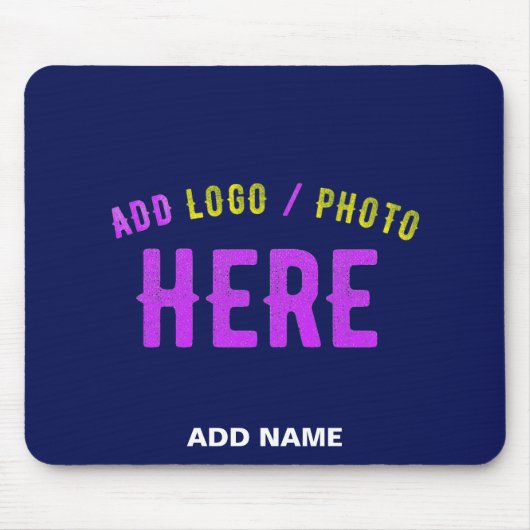MODERNER STILVOLLER KUSTOM NAVY BLAUE VERIFIED MAR MOUSEPAD (Vorne)