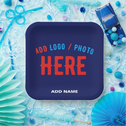 MODERNER STILVOLLER KUSTOM NAVY BLAUE VERIFIED MAR PAPPTELLER (Party)