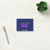 MODERNER STILVOLLER KUSTOM NAVY BLAUE VERIFIED MAR POST-IT KLEBEZETTEL (Büro)