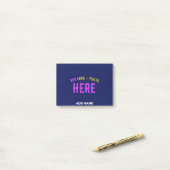 MODERNER STILVOLLER KUSTOM NAVY BLAUE VERIFIED MAR POST-IT KLEBEZETTEL (Auf Schreibtisch)