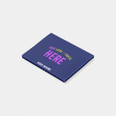 MODERNER STILVOLLER KUSTOM NAVY BLAUE VERIFIED MAR POST-IT KLEBEZETTEL (angewinkelt)