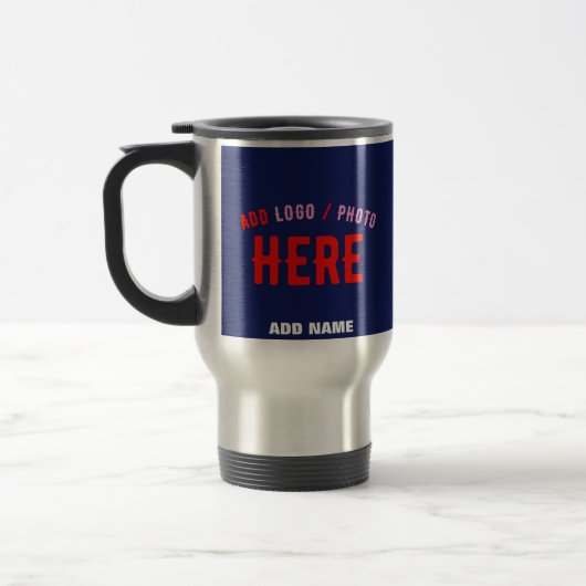 MODERNER STILVOLLER KUSTOM NAVY BLAUE VERIFIED MAR REISEBECHER (Links)