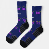 MODERNER STILVOLLER KUSTOM NAVY BLAUE VERIFIED MAR SOCKEN (Links)
