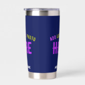 MODERNER STILVOLLER KUSTOM NAVY BLAUE VERIFIED MAR THERMOBECHER (Rechts)