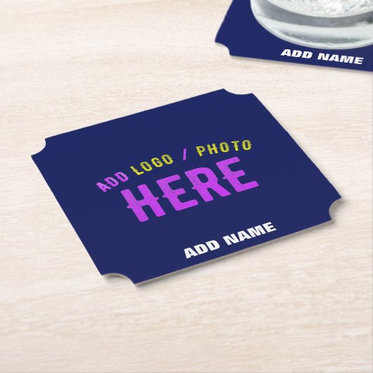 MODERNER STILVOLLER KUSTOM NAVY BLAUE VERIFIED MAR UNTERSETZER (angewinkelt)