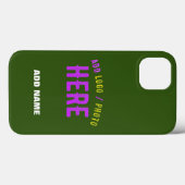 MODERNER STILVOLLER KUSTOM-WALD GRÜNE ÜBERPRÜFTE M Case-Mate iPhone HÜLLE (Rückseite (Horizontal))