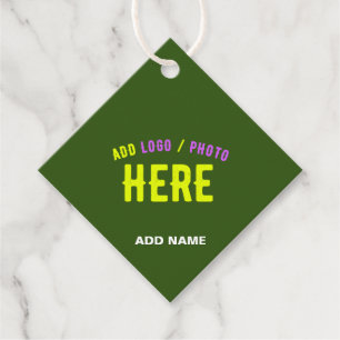 MODERNER STILVOLLER KUSTOM-WALD GRÜNE ÜBERPRÜFTE M GESCHENKANHÄNGER