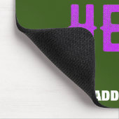 MODERNER STILVOLLER KUSTOM-WALD GRÜNE ÜBERPRÜFTE M MOUSEPAD (Ecke)