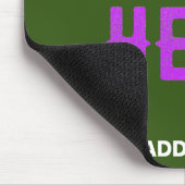 MODERNER STILVOLLER KUSTOM-WALD GRÜNE ÜBERPRÜFTE M MOUSEPAD (Ecke)
