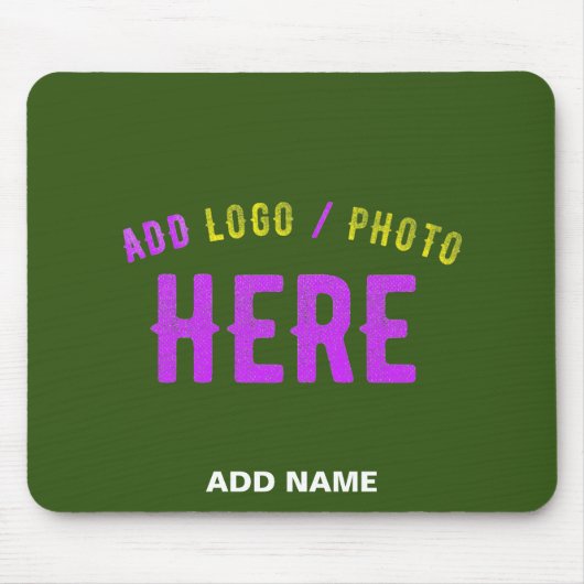 MODERNER STILVOLLER KUSTOM-WALD GRÜNE ÜBERPRÜFTE M MOUSEPAD (Vorne)