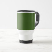 MODERNER STILVOLLER KUSTOM-WALD GRÜNE ÜBERPRÜFTE M REISEBECHER (VorderseiteRechts)