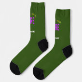 MODERNER STILVOLLER KUSTOM-WALD GRÜNE ÜBERPRÜFTE M SOCKEN (Linkes Detail)