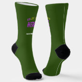 MODERNER STILVOLLER KUSTOM-WALD GRÜNE ÜBERPRÜFTE M SOCKEN (Gewinkelt)