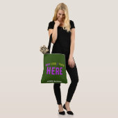 MODERNER STILVOLLER KUSTOM-WALD GRÜNE ÜBERPRÜFTE M TASCHE (Am Model)