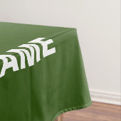 MODERNER STILVOLLER KUSTOM-WALD GRÜNE ÜBERPRÜFTE M TISCHDECKE (Beispiel)