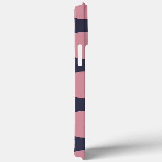 Moderner, stilvoller Pink Polka Dot Case-Mate iPhone Hülle (Rückseite / Rechts)