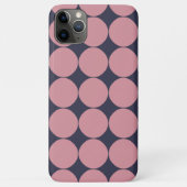 Moderner, stilvoller Pink Polka Dot Case-Mate iPhone Hülle (Rückseite)