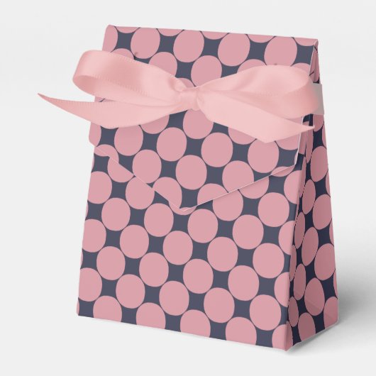 Moderner, stilvoller Pink Polka Dot Geschenkschachtel (Vorderseite)