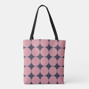 Moderner, stilvoller Pink Polka Dot Tasche