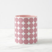 Moderner, stilvoller Pink Polka Dot Tasse (Zentrum)