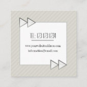 Moderner, stilvoller Running Personal Trainer Quadratische Visitenkarte (Rückseite)