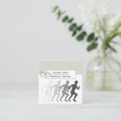 Moderner, stilvoller Running Personal Trainer Quadratische Visitenkarte (Stehend Vorderseite)