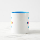 Moderner, stilvoller Vater Zweifarbige Tasse (Mittel)