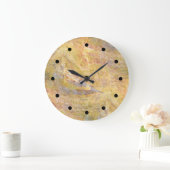 Moderner Stone-Hintergrund Große Wanduhr (Zuhause)