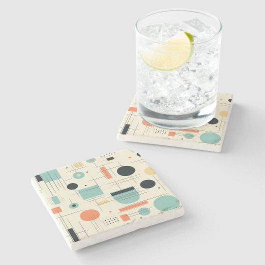 Moderner Stone-Untersetzer aus dem Mittelalter Steinuntersetzer (Seitenansicht)