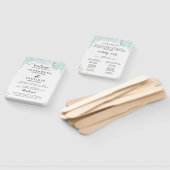 Moderner STRAND | Aquamarines Hochzeitsprogramm Ha Fächer (Non-assembled)