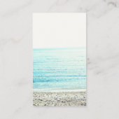 Moderner Strandphotographie-Yogalehrer Visitenkarte (Rückseite)