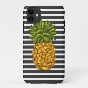 Moderner Streifen-Ananas-Telefon-Kasten Case-Mate iPhone Hülle